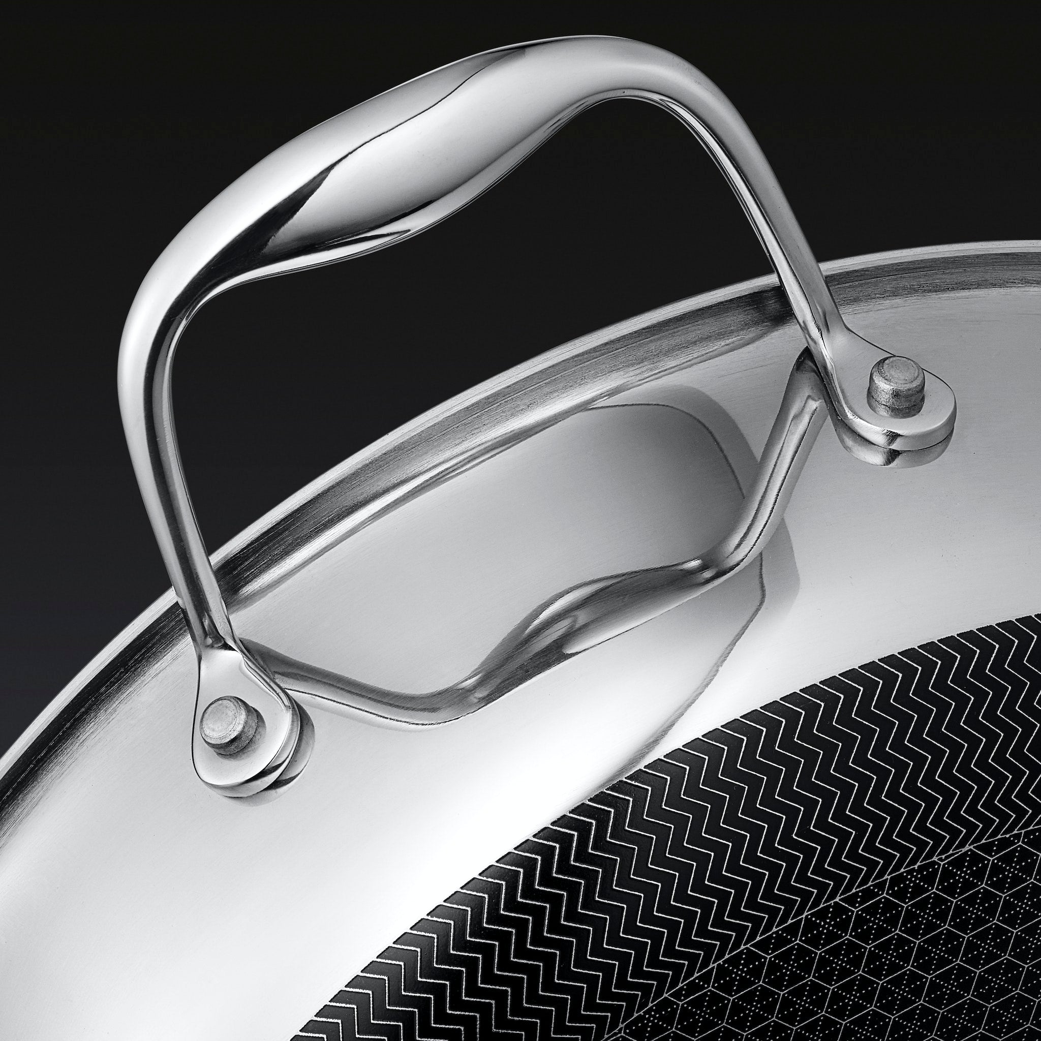 Hybrid Deep Sauté Pan with Lid, 3.3-Qt