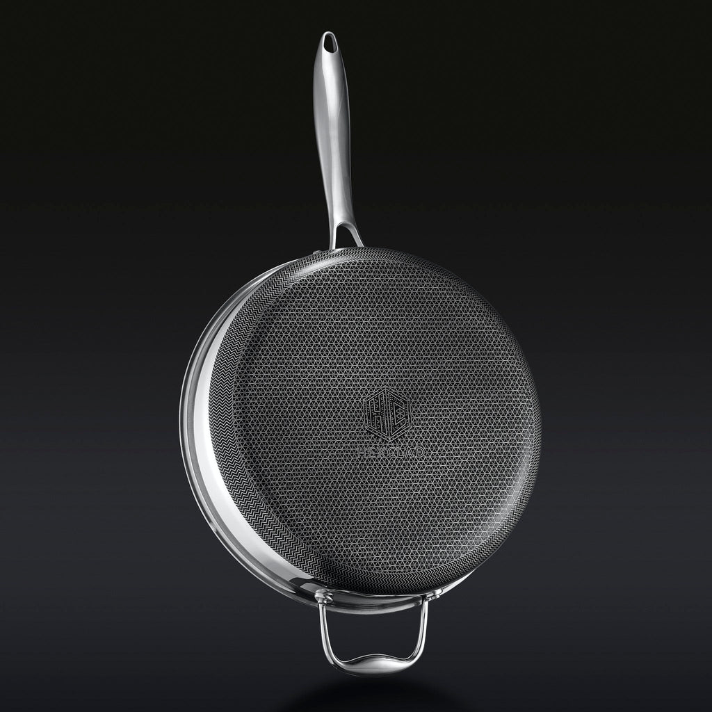 Hybrid Deep Sauté Pan with Lid, 4.5-Qt