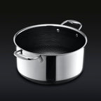 Hybrid Stock Pot With Lid, 8-Qt